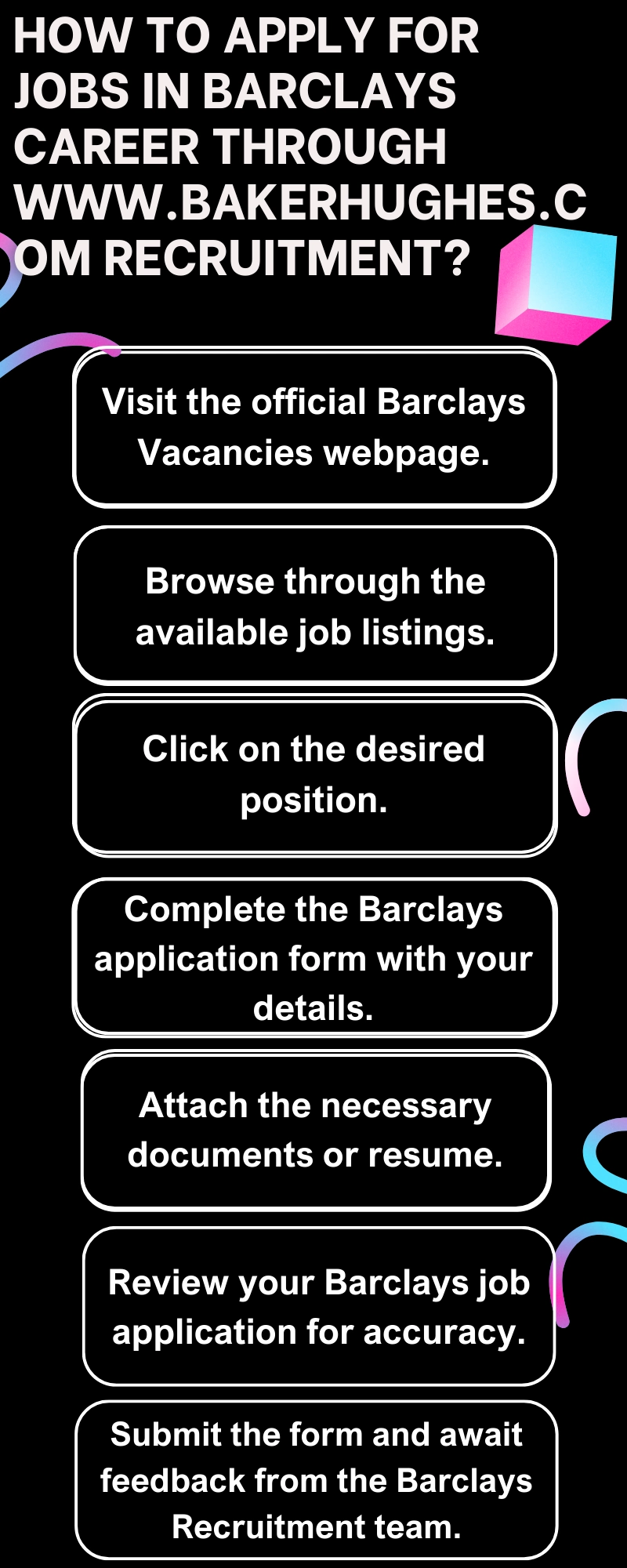 How to Apply for Jobs in Barclays Career through www.bakerhughes.com recruitment?