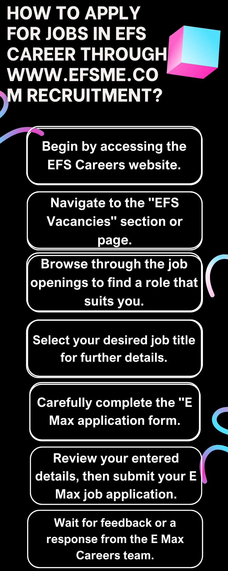 How to Apply for Jobs in EFS Career through www.efsme.com recruitment?