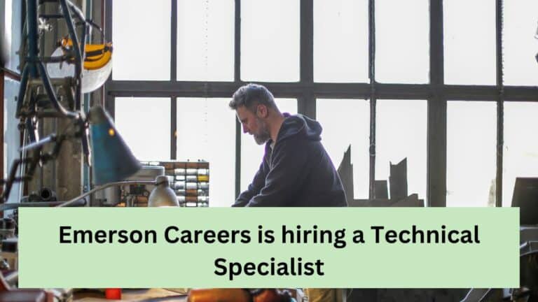 Emerson Careers is hiring a Technical Specialist